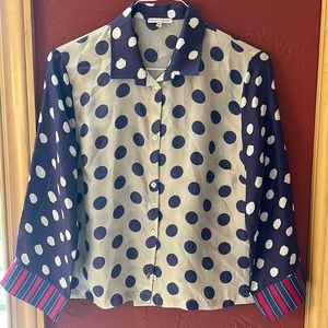 Francis valentine silk blouse. Never worn. Medium. Runs small